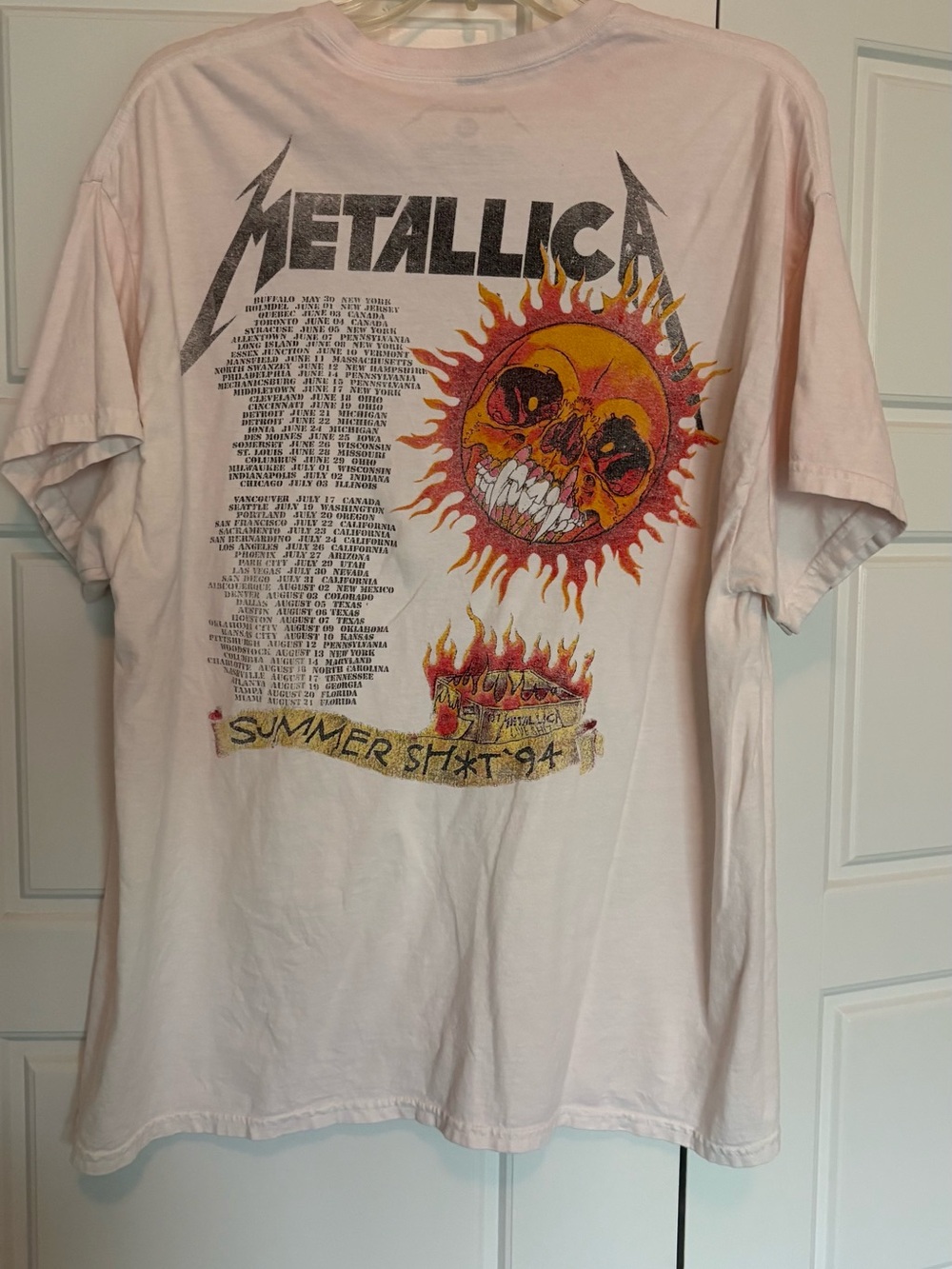 METALLICA band t-shirt size LG